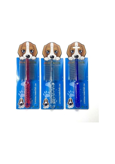 Mucit Home Çift Taraflı Kıtık Açıcı Tarak Kedi Ve Köpekler Için Tüy Açıcı Fırça 1 Adet