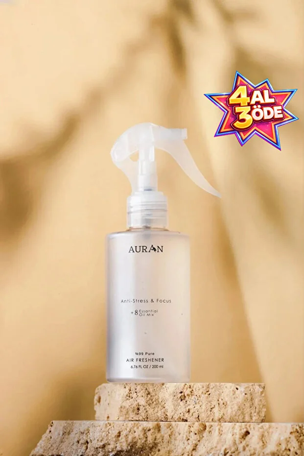 Anti-stress & Focus Stress Giderici Odaklanma Arttırıcı Aromatik Sinerji Spreyi 200ml Karışık