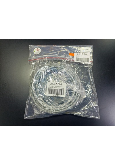 Kesilebilir Cam Elyaf + Floropolimer + Metal Örgülü Kablo Isıtıcı Rezistans 125w/mt. 380v - Max. 270 C, 4mt