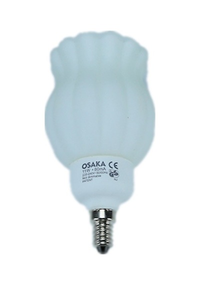 Osaka 11W 220-240V 460Lm 4000K E14 Çiçek Kafa Tasarruflu Ampul