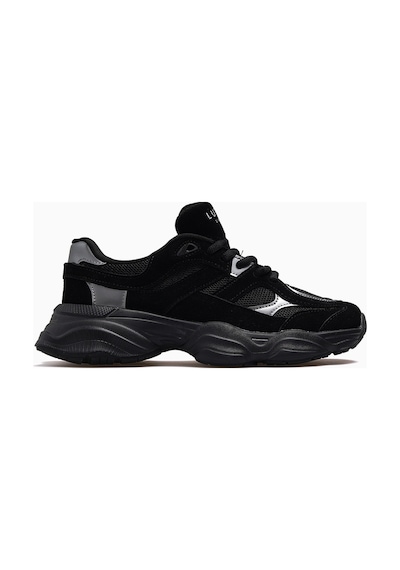 Lufian Mery Kadın Deri Sneaker Spor Ayakkabı 26y 112230036 M Siyah Siyah