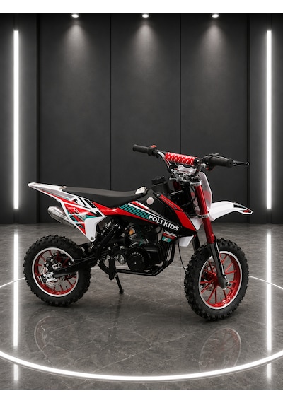 Sfm Mini Cros 49cc Çocuk Cross Motosikleti Kırmızı