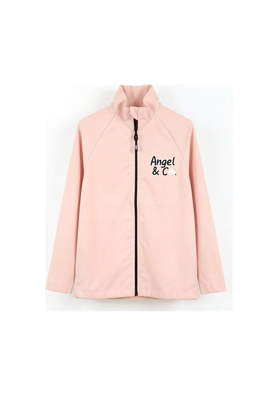 Angel&co. Girls Clothing Kız Çocuk Su Rüzgar Korumalı Yağmurluk Açık Somon - 786538579 Açık Somon