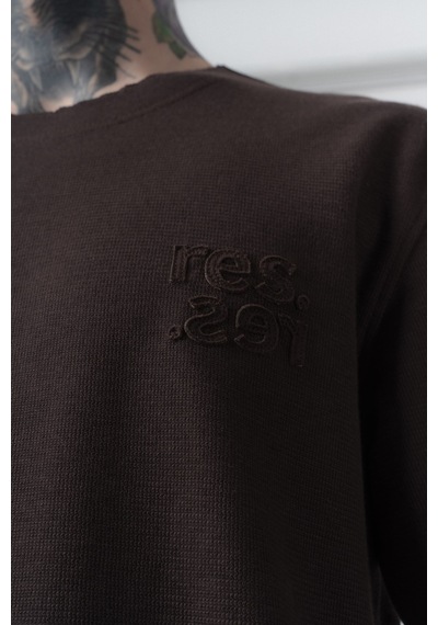 Respire Erkek Pis Dikişli Regular Fit T-shirt Kahve