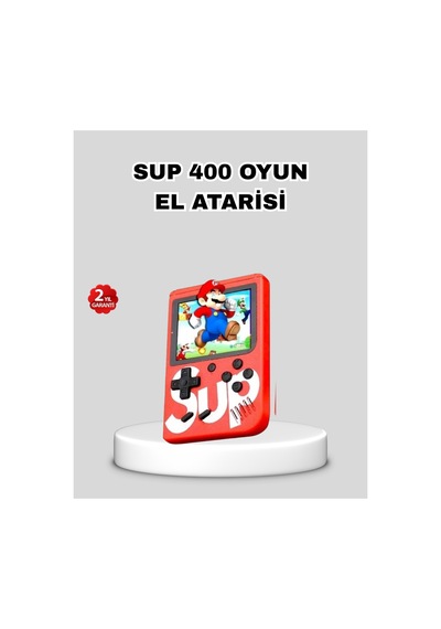 Sup Retro El Konsolu 500 Oyun 2 Lu 3 İnç Ekran Taşınabilir Şarjlı Atari - Hs08379654-5326 Renkli