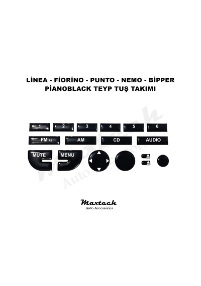 Linea Fiorino Punto Nemo Bipper Teyp Tuş Takımı Pianoblack