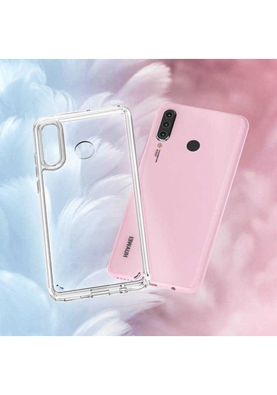 Huawei P30 Lite Kılıf Zore Coss Şeffaf Sert Silikon Kılıf Renksiz