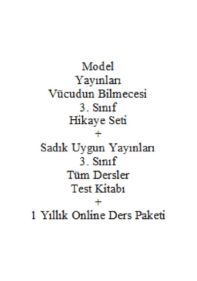 3. Sınıf Hikaye Seti Model Yayınları Vücudun Bilmecesi Yeni + Sadık Uygun Yayınları 3. S Test Kitabı Okul Çocuk Kitapları 33282194