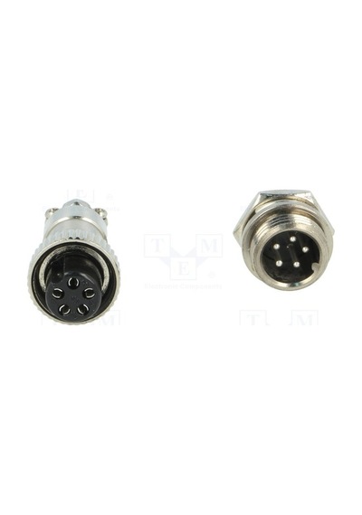 Konnektör - M12 - Erkek+Dişi - 5 Pin