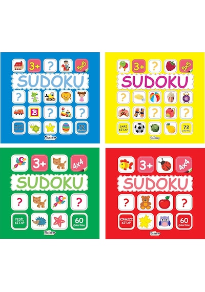Çocuklar için Sudoku Seti - 4 Kitap