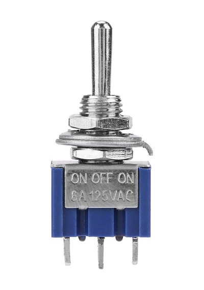 Ayt Ic-140 On Off On Ø6mm Mts-103 3 Pin Toggle Switch Aç Kapa Buton 3 Kademe