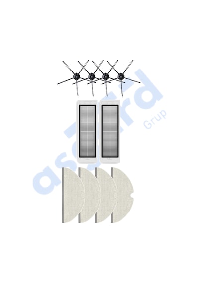 Roborock S50 S55 S5 Max S6 S6 Maxv Uyumlu 4 Yan Fırça 2 Filtre 4 Mop Pkt-iasgf0000702