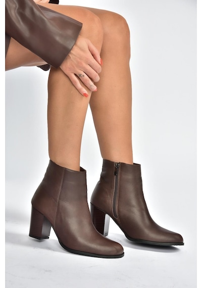 Fox Shoes V398300303 Kahverengi Hakiki Deri Kalın Topuklu Kadın Bot Kahverengi-hakiki Deri Fox Shoes V398300303 Kahverengi Hakiki Deri Kalın Topuklu Kadın Bot Kahverengi-hakiki Deri