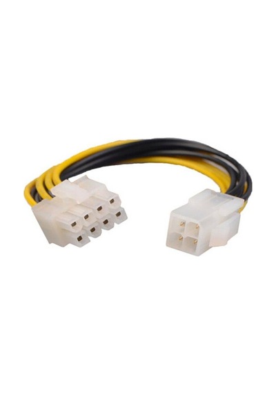 4 Pin To 8 Pin Güç Çevirici Power Supply Psu Çevirici Kablo