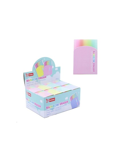 Mikro E2259 Rainbow Pvc Silgi 32'li