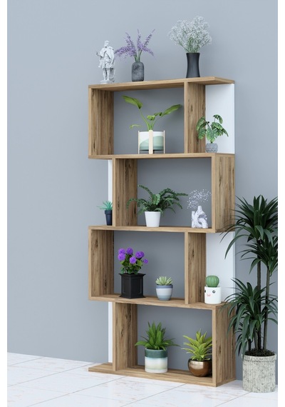 Scala 4 Raflı Çiçeklik Rafı Saksılık Standı Dekoratif Aksesuar Rafı Saksılık-meşe/beyaz Meşe-beyaz Scala 4 Raflı Çiçeklik Rafı Saksılık Standı Dekoratif Aksesuar Rafı Saksılık-meşe/beyaz Meşe-beyaz