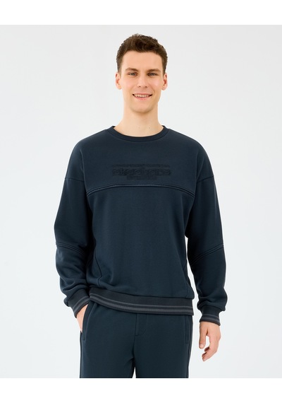 Skechers M Crewneck Sweatshirt Erkek Siyah Sweatshirt S2520229-3817 Siyah