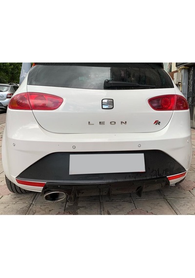 Seat Leon Mk2.5 Difüzör Difizör Plastik Parlak Siyah 2009 2010 2011 2012 Arka-bodykit-ek-karlık