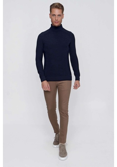 Efor Tr 847 Slim Fit Lacivert Klasik Triko Lacivert