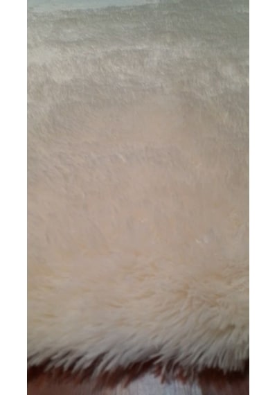 Doğuş Tavşan Tüyü Krem 140 x 140Cm Yuvarlak Halı