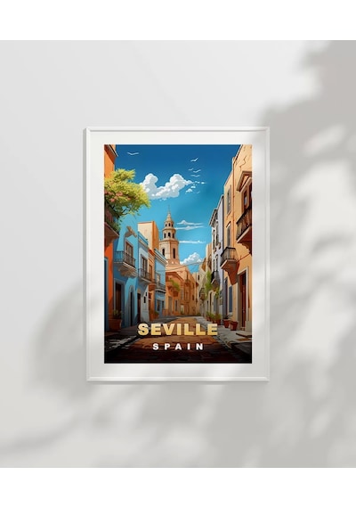 Çerçevesiz Poster Endülüs Ruhuyla Sevilla