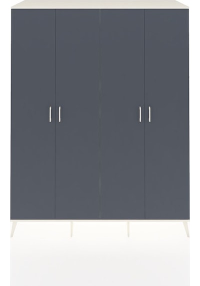 Kronos Gardrop 4 Raflı 4 Kapaklı 4 Askılı 176x59x221 Aytaşı-antrasit Antrasit Kronos Gardrop 4 Raflı 4 Kapaklı 4 Askılı 176x59x221 Aytaşı-antrasit Antrasit