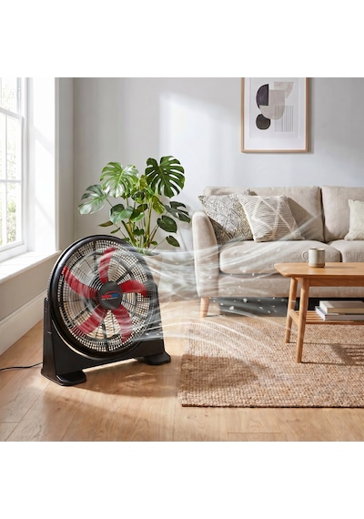 Microstar 22inç 55cm Çap Yer Tipi -duvara Monte Edilebilen 5 Kanatlı Vantilatör