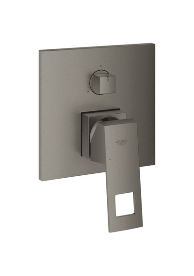 Grohe Eurocube Tek Kumandalı 3 Yönlü Banyo Bataryası GRH24094AL0 Siyah
