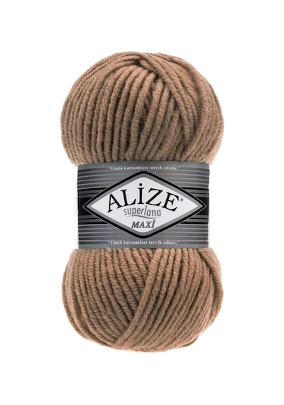 Alize Süperlana Maxi 466 Koyu Bej