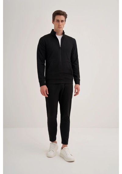 Cazador 5078 Erkek Polar Sweatshirt Hırka Siyah Cazador 5078 Erkek Polar Sweatshirt Hırka Siyah