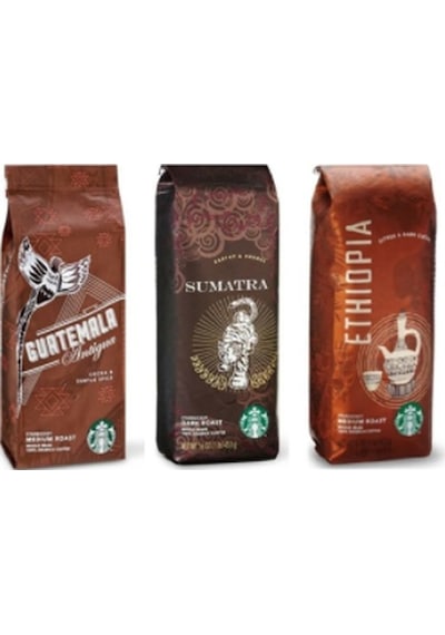 Starbucks Guatemala Ethiopia Sumatra Filtre Kahve 3 x 250 G
