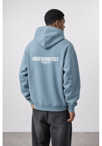 Respire Erkek Absofuckinlutely Baskılı Oversize Hoodie Prada