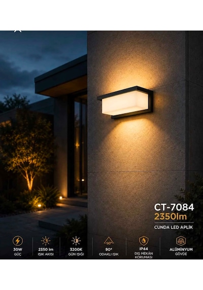 Ct-7084 Cunda Led Aplik İç Ve Dış Mekan Günışığı