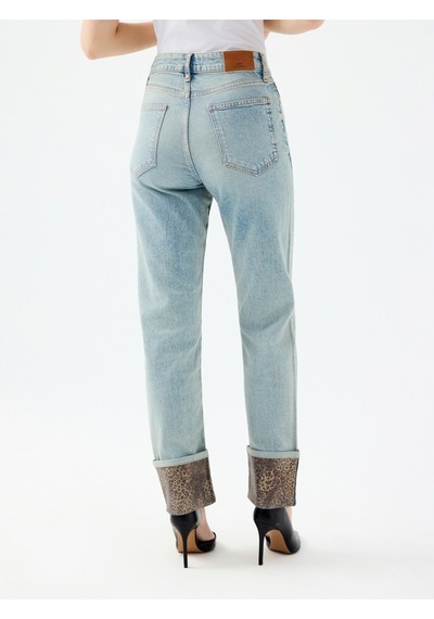 Comfort Straight Regular Fit Kadın Pantolon Denim