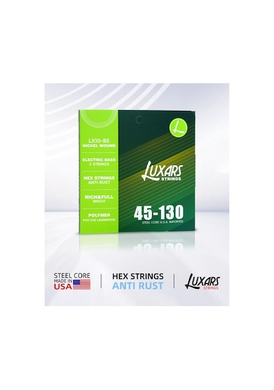 Luxars Lx10-b5 5 Telli Bas Gitar Teli 45-130 Nıckel Wound