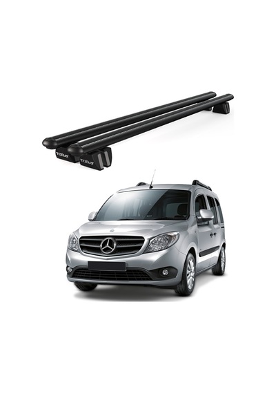 Pençe Mercedes-benz Citan Ara Atkı 2012-2021 Uyumlu Siyah Ara Atkı Port Bagaj Tavan Barı