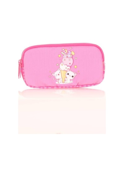 Kaukko Kids 3 Bölmeli Kalem Çantası Cube Ice Cream Pembe L8163