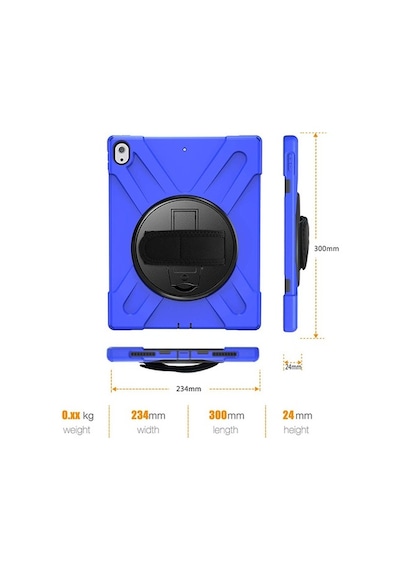 Duxweel Apple Uyumlu iPad Pro 12.9 3.Nesil Standlı Zırh Kılıf/Shockproof