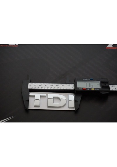 Volkswagen Tdi Bagaj Krom Metal 3M 3D Yazı Logo Arma 3 Kırmızı