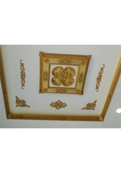 Kare Altın Saray Tavan 90x90 Cm