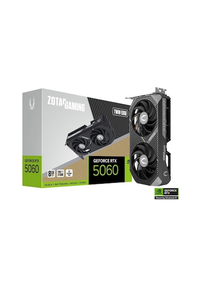 Zotac Rtx5060 8gb Gddr7 128bıt 3xdp/hdmı Geforce Rtx 5060 Gamıng Twın Edge