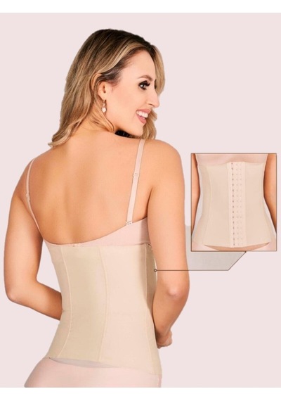 Mistirik Tvigoso Model Askısız Latex Göbek Şekillendirici 4 Aşamalı Göbek Gizleyen Korse Ten Renk
