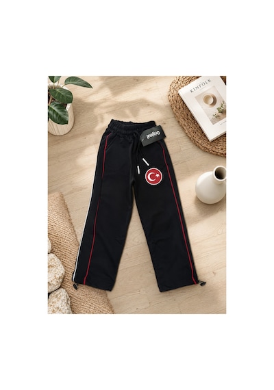 Uğur Bebe Türkiye Milli Takım Temalı Unisex Çocuk Eşofman Altı %100 Pamuk Kompakt Kumaş Cepli Beli Ayarlanabilir Siyah Siyah Uğur Bebe Türkiye Milli Takım Temalı Unisex Çocuk Eşofman Altı %100 Pamuk Kompakt Kumaş Cepli Beli Ayarlanabilir Siyah Siyah