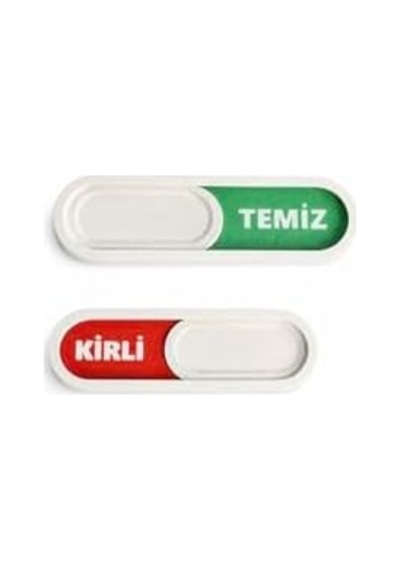 Temiz Kirli Göstergeli Manyetik Magnet - Bulaşık Makinesi Durum Göstergesi Kaydırmalı Magnet
