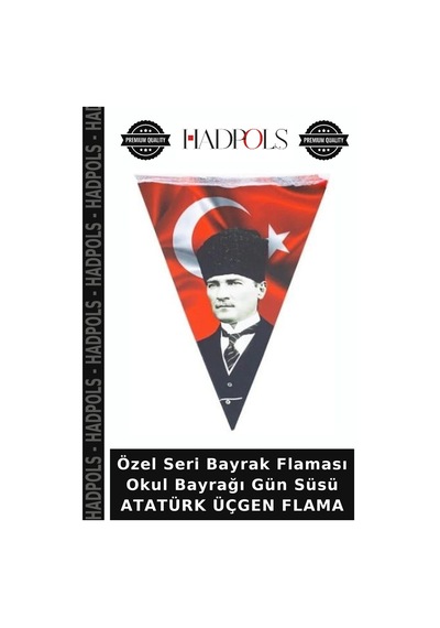 Özel Seri Bayrak Flaması Okul Bayrağı Gün Süsü Atatürk Üçgen Flama Diğer