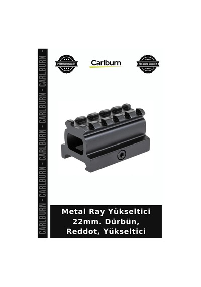 Metal Ray Yükseltici 22mm. Dürbün, Reddot, Yükseltici Kurulum Elemanı Hobi Ekipmanı Hizalama Aparatı Tek Ebat