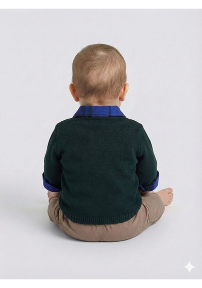 Xo Kids Erkek Çocuk 3lü Alt Üst Takmı 6-36 Ay 2512 Haki