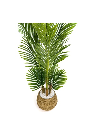 Biçiçek Yapay Areka Palmi̇yesi̇ 130 Cm Geoi̇t Hasir Saksıda