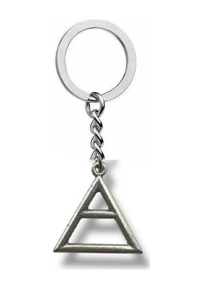 Triad Üçgen Logolu Anahtarlık 30 Seconds To Mars Hayranlarına Özel Unisex Tasarım