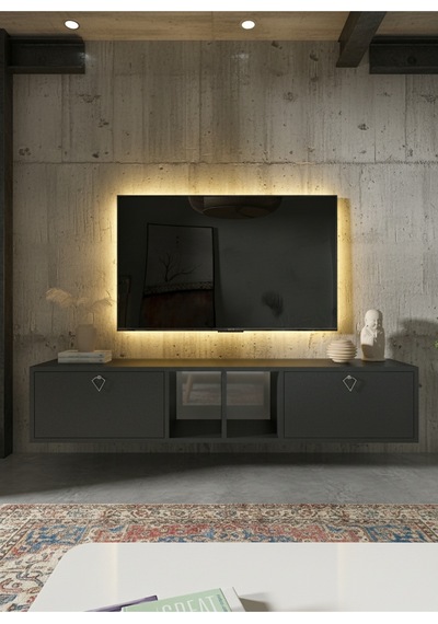 Resital Tv Ünitesi S1833-4 Antrasit Antrasit